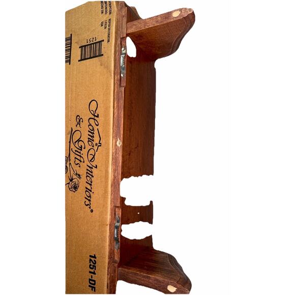 Vintage Wooden Display Shelf Company Home Interiors & Gifts 1251-DF. Made In USA - Picture 4 of 8